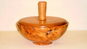 hardwood bowl w/lid #3
