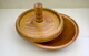 hardwood bowl w/lid separated #1A